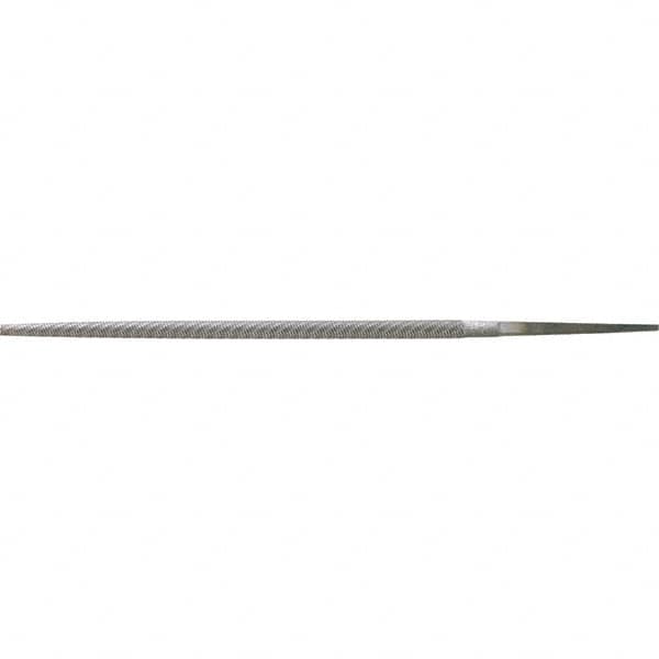 Stanley - 6" Long, Bastard Cut, Round American-Pattern File - Single Cut, 0.31" Overall Thickness - Exact Tooling