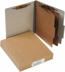 ACCO - 11 x 8 1/2", Letter Size, Gray, File Folders with Top Tab - Right of Center Tab Cut Location - Exact Tooling