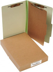 ACCO - 14 x 8 1/2", Legal, Leaf Green, File Folders with Top Tab - Right of Center Tab Cut Location - Exact Tooling
