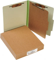 ACCO - 11 x 8 1/2", Letter Size, Leaf Green, File Folders with Top Tab - Right of Center Tab Cut Location - Exact Tooling