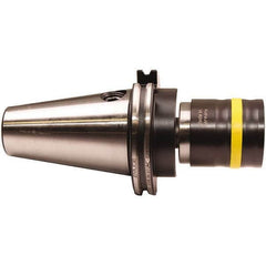 Emuge - HSK80A Taper Shank Tension & Compression Tapping Chuck - M4.5 Min Tap Capacity, 117.5mm Projection, Size 3 Adapter, Quick Change - Exact Tooling