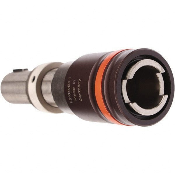 Emuge - 1-3/8 to 12 Threaded Shank Tension & Compression Tapping Chuck - M4.5 Min Tap Capacity, 4.6063" Projection, Size 3 Adapter, Quick Change, Through Coolant - Exact Tooling