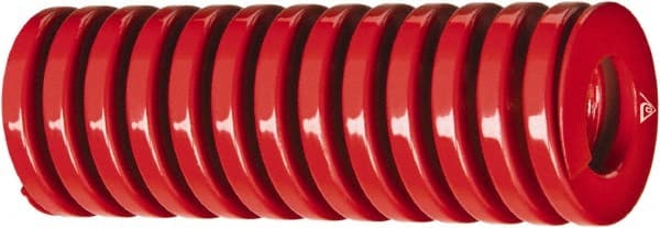 Associated Spring Raymond - 1-1/2" Hole Diam, 3/4" Rod Diam, 2" Free Length, Red Die Spring - Exact Tooling