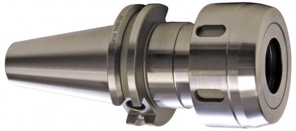 Accupro - 1/2" to 1-1/2" Capacity, 6" Projection, CAT40 Taper Shank, TG/PG 150 Collet Chuck - 0.0002" TIR, Through-Spindle & DIN Flange Coolant - Exact Tooling