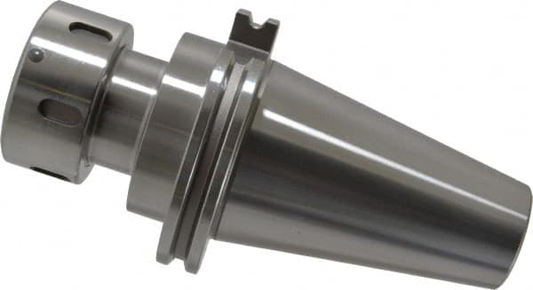 Accupro - 3/64" to 1" Capacity, 3-1/2" Projection, CAT50 Taper Shank, TG/PG 100 Collet Chuck - 0.0002" TIR, Through-Spindle & DIN Flange Coolant - Exact Tooling