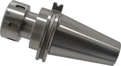 Accupro - 3/64" to 1" Capacity, 3-1/2" Projection, CAT50 Taper Shank, TG/PG 100 Collet Chuck - 0.0002" TIR, Through-Spindle & DIN Flange Coolant - Exact Tooling