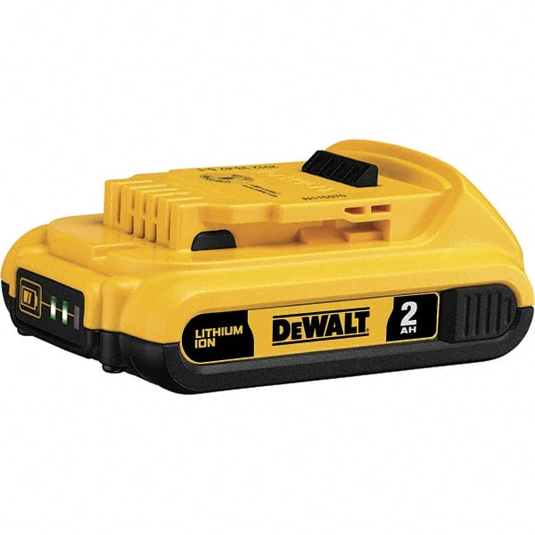 DeWALT - 20 Volt Lithium-Ion Power Tool Battery - 2 Ahr Capacity, 35 min Charge Time, Series XR - Exact Tooling