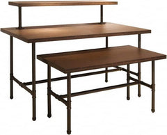 ECONOCO - 54" Long x 14" Wide x 12" High Stationary Table Nesting Topper - Dark Brown, Melamine Top - Exact Tooling