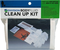 Ability One - 9 Piece, 1 Person, Body Fluid Clean-Up First Aid Kit - Plastic Bag - Exact Tooling