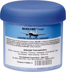 Boelube - BoeLube, 12 oz Jar Cutting Fluid - Paste, For Bending, Forming, Near Dry Machining (NDM) - Exact Tooling