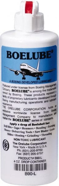 Boelube - BoeLube, 4 oz Bottle Cutting Fluid - Liquid, For Grinding, Sawing, Stamping, Near Dry Machining (NDM) - Exact Tooling