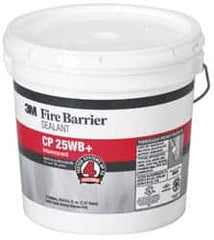 3M - 2 Gal Pail Red Acrylic & Latex Joint Sealant - -20 to 180°F Operating Temp, 10 min Tack Free Dry Time, Series CP 25WB - Exact Tooling