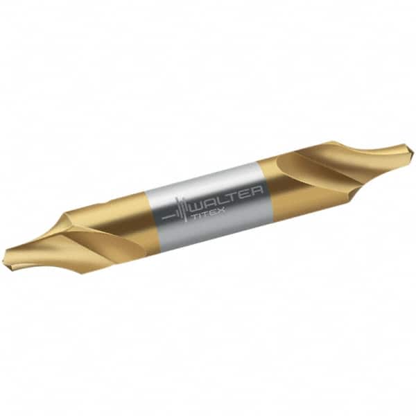 Walter-Titex - Metric Radius Cut 60° Incl Angle High Speed Steel Combo Drill & Countersink - Exact Tooling