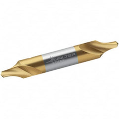 Walter-Titex - Metric Radius Cut 60° Incl Angle High Speed Steel Combo Drill & Countersink - Exact Tooling