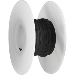 OK Industries - 28 AWG, 1 Strand, 30.4 m OAL, Copper Hook Up Wire - Black Kynar Jacket, 0.024" Diam - Exact Tooling