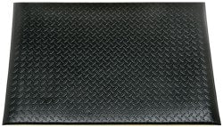 Ability One - Anti-Fatigue Matting; Dry or Wet Environment: Dry ; Length (Feet): 3 ; Width (Inch): 24 ; Width (Feet): 2 ; Thickness (Inch): 9/16 ; Surface Pattern: Diamond-Plate - Exact Tooling