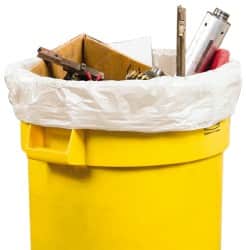Ability One - Trash Bags & Liners; Type: Household/Office ; Capacity (Gal.): 60 ; Thickness (Micron): .7 ; Material: Polyethylene ; Drawstring: No ; Recycled Content: No - Exact Tooling