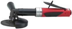 Sioux Tools - 4-1/2" Wheel Diam, 12,000 RPM, Pneumatic Angle & Disc Grinder - 5/8-11 Spindle, 35 CFM, Rear Exhaust - Exact Tooling
