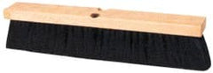 Ability One - 30" Smooth Surface Polypropylene Push Broom - 3" Bristle Length, Wood Block, Threaded Handle Connection - Exact Tooling