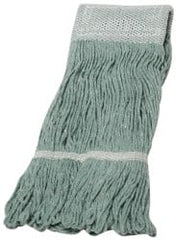 Ability One - 5" Green Head Band, Medium Rayon Loop End Mop Pad - Quick Change Connection - Exact Tooling