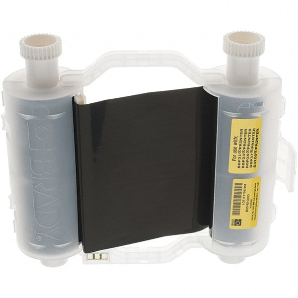 Brady - 2,400" Long, Black Resin Ribbon Printer Ribbon - For BBP30 Label Printer, BBP33 Label Printer, BBP35 Multicolor Sign & Label Printer, BBP37 Color & Cut Sign & Label Printer, BradyPrinter S3100, BBP31 Sign & Label Printer - Exact Tooling