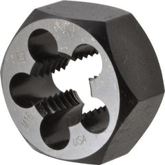 Cle-Line - M16x2.00 Thread, 1-1/4" Hex, Right Hand Thread, Hex Rethreading Die - Carbon Steel, Series 0650M - Exact Tooling