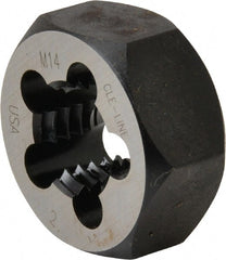 Cle-Line - M14x2.00 Thread, 1-1/16" Hex, Right Hand Thread, Hex Rethreading Die - Carbon Steel, Series 0650M - Exact Tooling