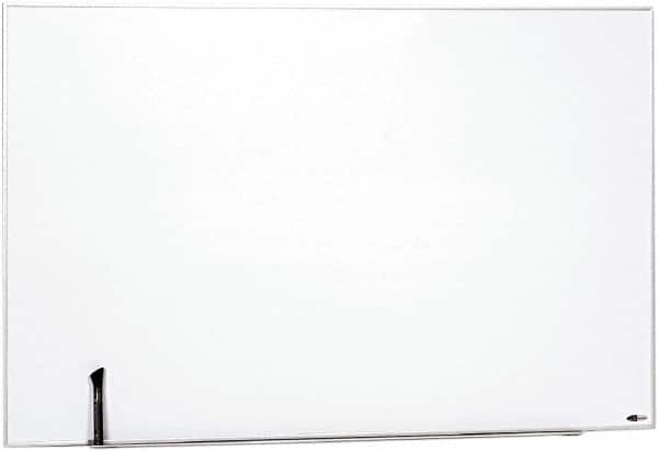Quartet - 31" High x 48" Wide Enameled Steel Magnetic Marker Board - Aluminum Frame, 1-1/4" Deep, Includes Accessory Tray/Rail, One Dry-Erase Marker & Magnets & Mounting Kit - Exact Tooling