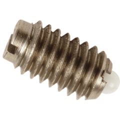 End Force Spring Plunger-Short - 1 lbs Initial End Force, 3.5 lbs Final End Force (1/4″–20 Thread) - Exact Tooling