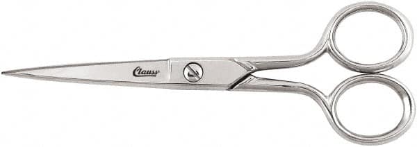 Clauss - 2" LOC, 6" OAL Cutlery Steel Scissors - Steel Handle, For Paper, Fabric - Exact Tooling