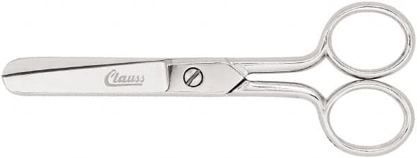 Clauss - 2" LOC, 8-5/8" OAL Carbon Steel Blunt Point Scissors - For Paper, Fabric - Exact Tooling