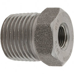Value Collection - Size 1/2 x 1/8", Class 3,000, Forged Carbon Steel Black Pipe Bushing - NPT End Connection - Exact Tooling