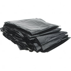 Value Collection - 1.5 mil Thick, Heavy-Duty Trash Bags - High-Density Polyethylene (HDPE), 40" Wide x 46" High, Black - Exact Tooling
