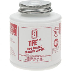 Value Collection - 4 oz Brush Top Can Pipe Sealant - PTFE Based, 500°F Max Working Temp - Exact Tooling