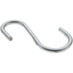Value Collection - Trade Size 98, Carbon Steel Bright Zinc S-Hook - 0.187" Wire, 2-11/16" OAL - Exact Tooling