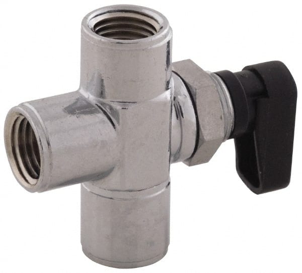 Aignep USA - 1/8" Pipe, Full Port, Brass Standard Ball Valve - Exact Tooling