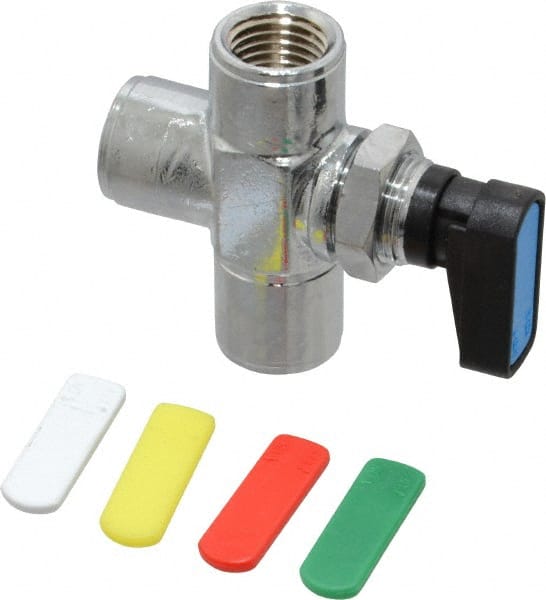 Aignep USA - 1/4" Pipe, Full Port, Brass Standard Ball Valve - Exact Tooling