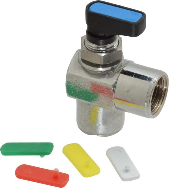 Aignep USA - 3/8" Pipe, Full Port, Brass Standard Ball Valve - Exact Tooling