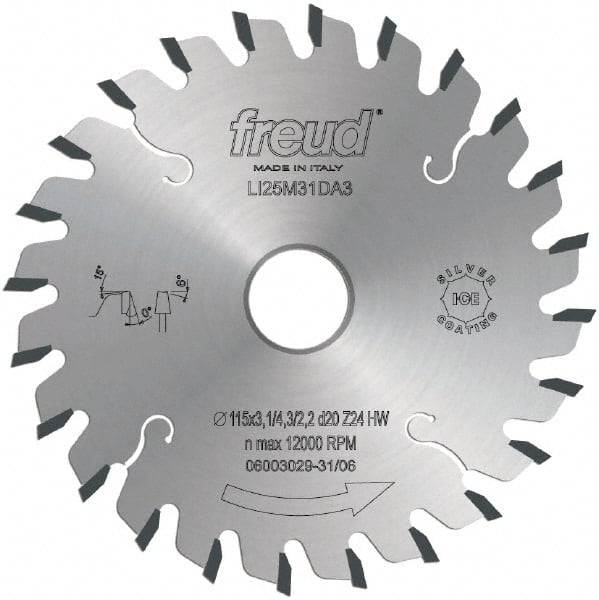 Freud - 200mm Diam, 45mm Arbor Hole Diam, 36 Tooth Wet & Dry Cut Saw Blade - Carbide-Tipped, Standard Round Arbor - Exact Tooling