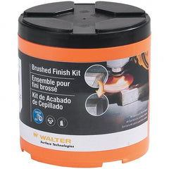 WALTER Surface Technologies - Power Sander #4 Brushed Finish Kit for Flat Surfaces - Exact Tooling
