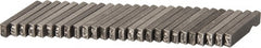 C.H. Hanson - 26 Piece, 1/8 Inch Character, Steel Type Set - 8 Character Capacity, A-Z Content - Exact Tooling