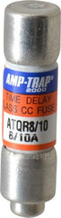 Ferraz Shawmut - 300 VDC, 600 VAC, 0.8 Amp, Time Delay General Purpose Fuse - Clip Mount, 1-1/2" OAL, 100 at DC, 200 at AC kA Rating, 13/32" Diam - Exact Tooling