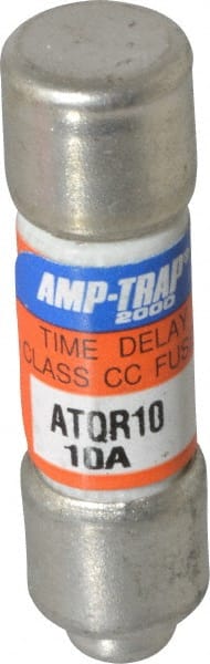 Ferraz Shawmut - 300 VDC, 600 VAC, 10 Amp, Time Delay General Purpose Fuse - Clip Mount, 1-1/2" OAL, 100 at DC, 200 at AC kA Rating, 13/32" Diam - Exact Tooling