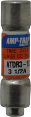 Ferraz Shawmut - 300 VDC, 600 VAC, 3.5 Amp, Time Delay General Purpose Fuse - Clip Mount, 1-1/2" OAL, 100 at DC, 200 at AC kA Rating, 13/32" Diam - Exact Tooling