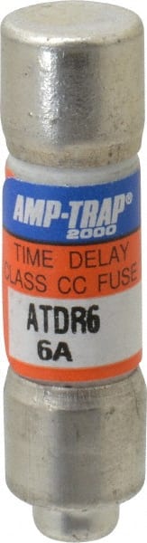 Ferraz Shawmut - 300 VDC, 600 VAC, 6 Amp, Time Delay General Purpose Fuse - Clip Mount, 1-1/2" OAL, 100 at DC, 200 at AC kA Rating, 13/32" Diam - Exact Tooling