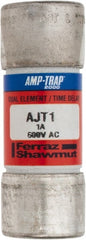 Ferraz Shawmut - 500 VDC, 600 VAC, 1 Amp, Time Delay General Purpose Fuse - Clip Mount, 2-1/4" OAL, 100 at DC, 200 at AC, 300 (Self-Certified) kA Rating, 13/16" Diam - Exact Tooling