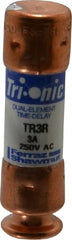 Ferraz Shawmut - 160 VDC, 250 VAC, 3 Amp, Time Delay General Purpose Fuse - Clip Mount, 50.8mm OAL, 20 at DC, 200 at AC kA Rating, 9/16" Diam - Exact Tooling