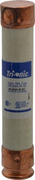 Ferraz Shawmut - 300 VDC, 600 VAC, 50 Amp, Time Delay General Purpose Fuse - Clip Mount, 5-1/2" OAL, 20 at DC, 200 at AC kA Rating, 1-1/16" Diam - Exact Tooling