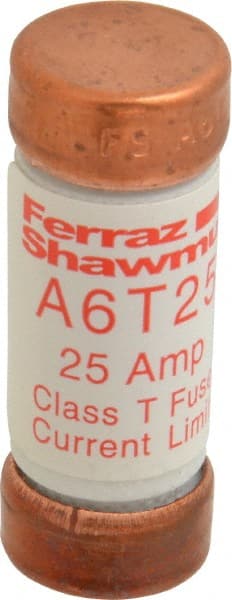 Ferraz Shawmut - 300 VDC, 600 VAC, 25 Amp, Fast-Acting General Purpose Fuse - Clip Mount, 1-1/2" OAL, 100 at DC, 200 at AC kA Rating, 9/16" Diam - Exact Tooling