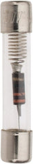 Ferraz Shawmut - 250 VAC, 0.1 Amp, Time Delay Miniature Glass Fuse - Clip Mount, 1-1/4" OAL, 1/4" Diam - Exact Tooling